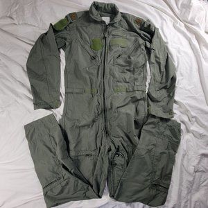 Equa Industries Military Flyers Coverall Size 40 Long Green Suit 8415-01-043-838